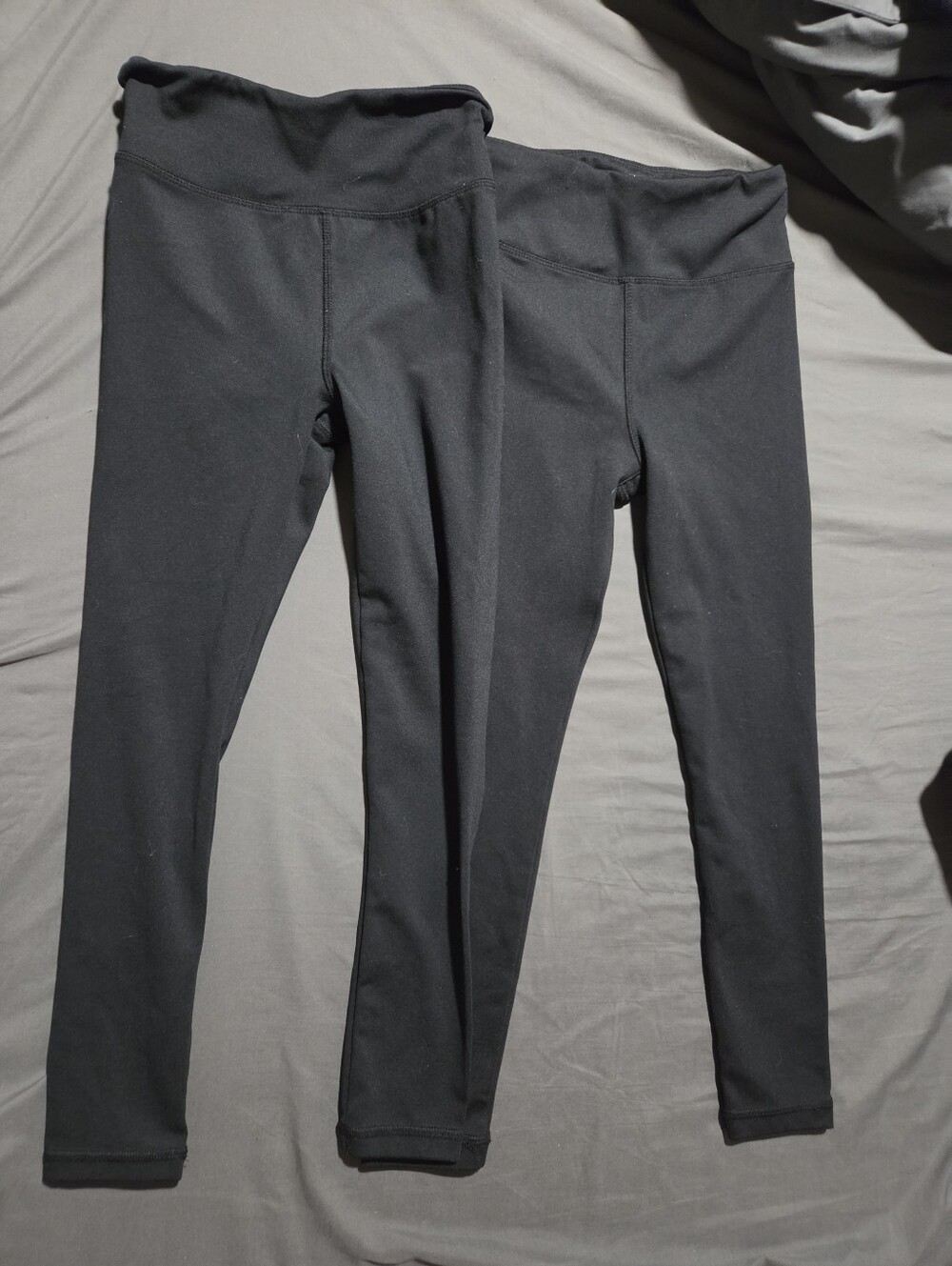 Danskin Black Girls' High-Waist Leggings Duo- Two Pairs